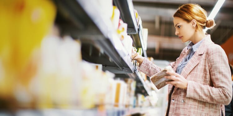 CATO COURSES - Human Progress - Woman in Grocery Store Shopping