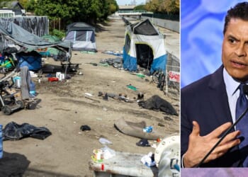 CNN's Fareed Zakaria, seen at right in a 2025 photo, called out Democrat-led government in America's largest cities for their failures in such areas as providing aid to the homeless.