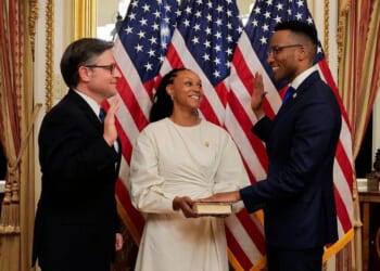 Democrat Rep. Christian Menefee sworn in to fill late Rep. Turner’s House seat after winning Texas Special Runoff election
