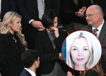 (L/R) Erika Kirk, widow of the late conservative activist Charlie Kirk, looks on as Anna Zarutska, the mother of Iryna Zarutska, is recognized by US President Donald Trump during the State of the Union address in the House Chamber of the US Capitol in Washington, DC, on February 24, 2026. (Photo by Mandel NGAN / AFP via Getty Images) - White House Press Secretary Karoline Leavitt speaks alongside a photo of Ukrainian refugee Iryna Zarutska, who was allegedly killed by Decarlos Brown Jr. (R), on a light rail train in Charlotte, North Carolina, during a press briefing in the Brady Press Briefing Room of the White House in Washington, DC, September 9, 2025. (Photo by SAUL LOEB / AFP) (Photo by SAUL LOEB/AFP via Getty Images)