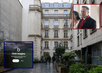 PARIS, FRANCE - FEBRUARY 03: The exterior of the building housing the offices of X, the social media platform owned by Elon Musk, after a raid by police on February 03, 2026 in Paris, France. The Paris prosecutor said that police focusing on cyber-crime searched the company