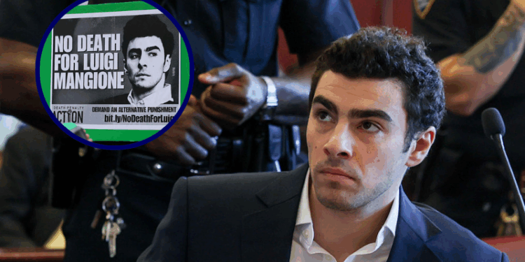 Luigi Mangione attends a suppression of evidence hearing in the killing of UnitedHealthcare CEO Brian Thompson in Manhattan Criminal Court on December 18, 2025 in New York City. (Photo by Shannon Stapleton-Pool/Getty Images) -- Supporters of Luigi Mangione wait in line to enter Manhattan Federal Court on January 09, 2026 in New York City. (Photo by Michael M. Santiago/Getty Images)