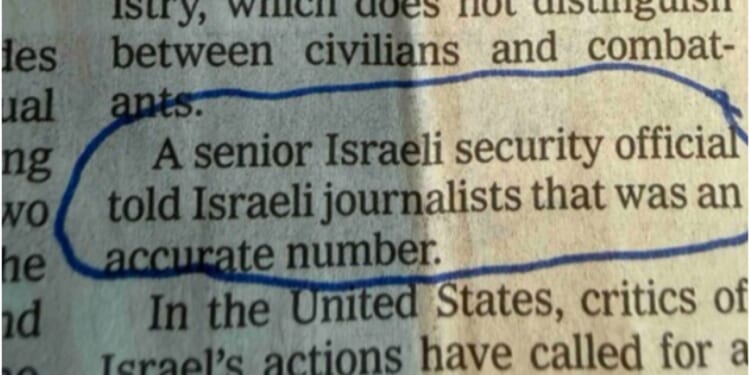 New York Times Misleads Readers on Gaza Death Toll