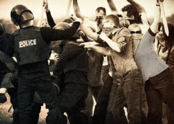 political violence protest