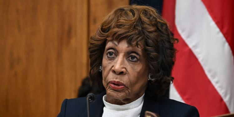 Rep. Maxine Waters, a Democrat from California, speaks as Treasury Secretary Scott Bessent testifies during a House Financial Services Committee hearing on "The Annual Report of the Financial Stability Oversight Council" on Capitol Hill in Washington, D.C., on Feb. 4, 2026.