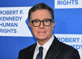 TV host and writer Stephen Colbert attends the Robert F. Kennedy Human Rights "Ripple of Hope Awards Gala" in New York City on Dec. 9, 2025.