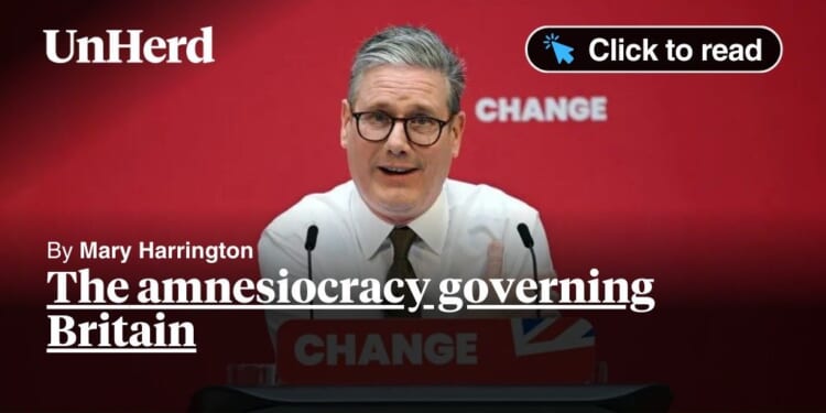 The amnesiocracy governing Britain