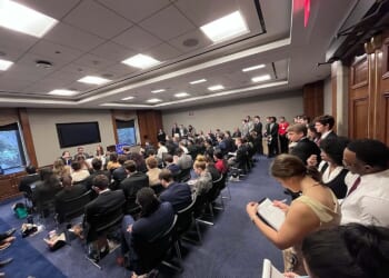 Panel from left to right: Veronique de Rugy, Jai Kedia, and Romina Boccia