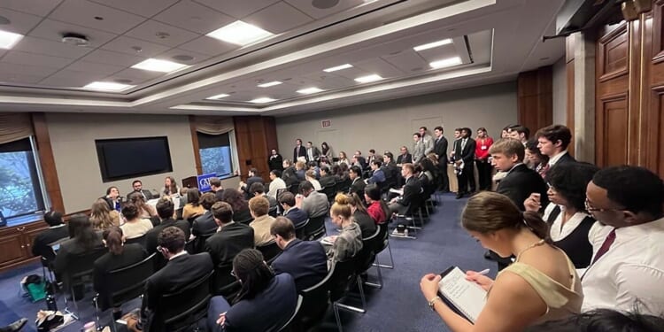 Panel from left to right: Veronique de Rugy, Jai Kedia, and Romina Boccia