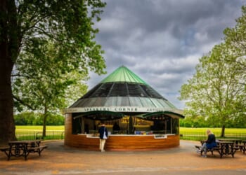 Speakers' Corner at Hyde Park in London, England, on June 2, 2023.