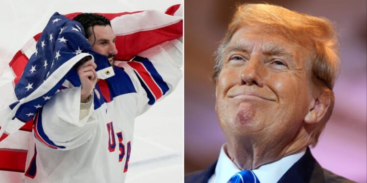 President Donald Trump made a call to the US Men's Hockey team following their Winter Olympics gold medal win.