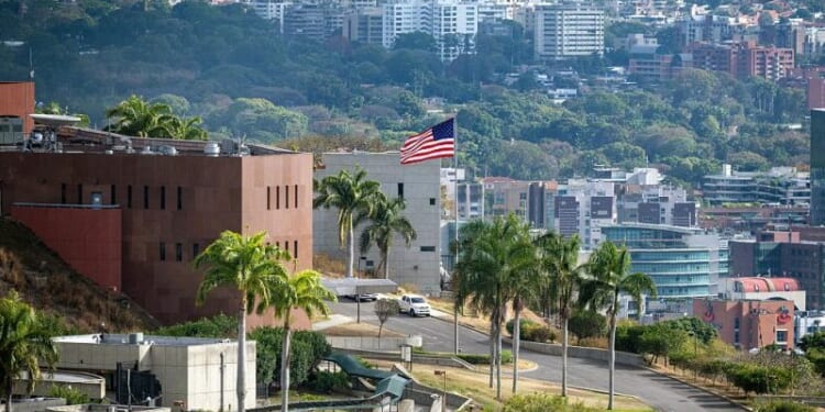 U.S. Embassy in Caracas raises American flag again after 7 years – One America News Network