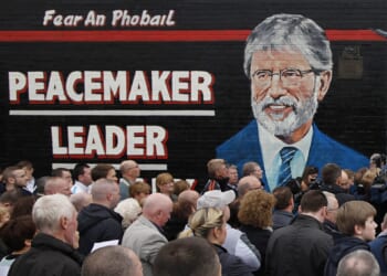 What troubles Gerry Adams?