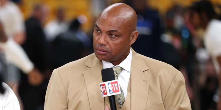 Former NBA player Charles Barkley, seen in a 2025 photo, paused in his sports commentary Sunday for an impassioned minute of virtue-signaling.