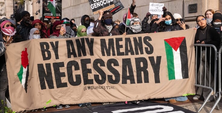 Columbia's Socialist Students Vow To 'Liaise' With 'Death to America' Group, Contradicting School's 'Zero Tolerance' Policy