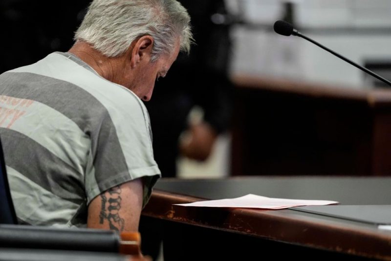 WINDER, GEORGIA - SEPTEMBER 6: Colin Gray, 54, the father of Apalachee High School shooting suspect Colt Gray, 14, sits in the Barrow County courthouse for his first appearance, on September 6, 2024, in Winder, Georgia. Colin Gray is being charged with involuntary manslaughter, second-degree murder and cruelty to children after his son opened fire and killed 4 at the high school on Wednesday. (Photo by Brynn Anderson-Pool/Getty Images)