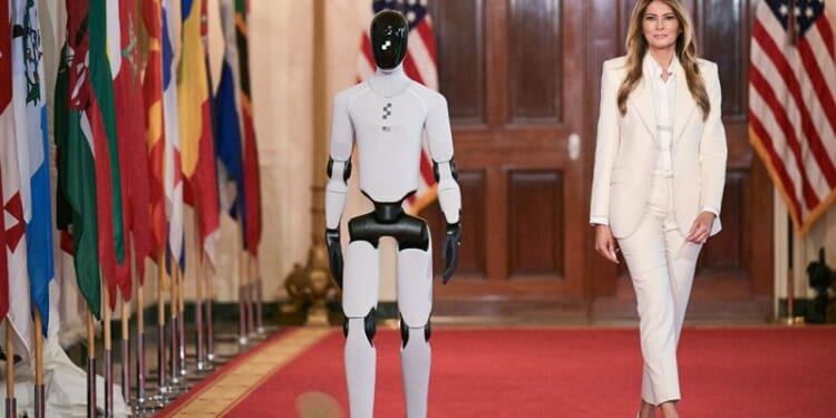 Melania Trump welcomes AI-powered humanoid robot to WH during global summit – One America News Network
