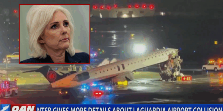 Missing transponder prevented runway safety alert in fatal LaGuardia collision – One America News Network