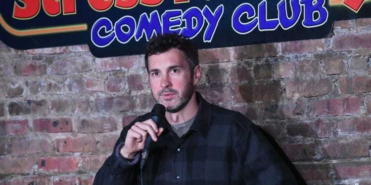 Mark Normand performs at The Stress Factory Comedy Club on Jan. 29, 2026, in New Brunswick, New Jersey.