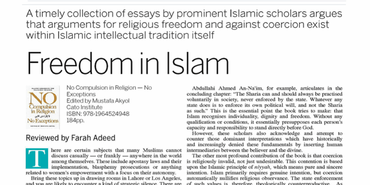 Review of No Compulsion in Religion in Daily Dawn