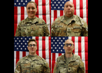 Photo of the four deceased Service Members released by the Pentagon