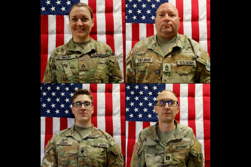 Photo of the four deceased Service Members released by the Pentagon