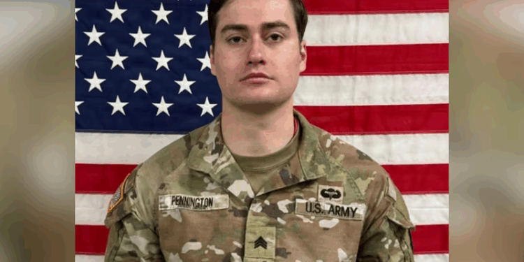 Sgt. Benjamin N. Pennington, 26, died after an attack at Prince Sultan Air Base in Saudi Arabia.(U.S. Army)