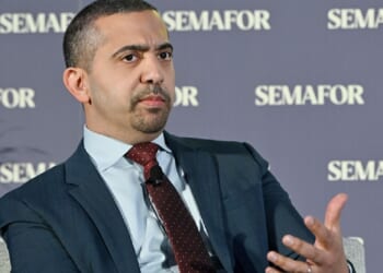 Former MSNBC host Mehdi Hasan, pictured in a February 2025 file photo.