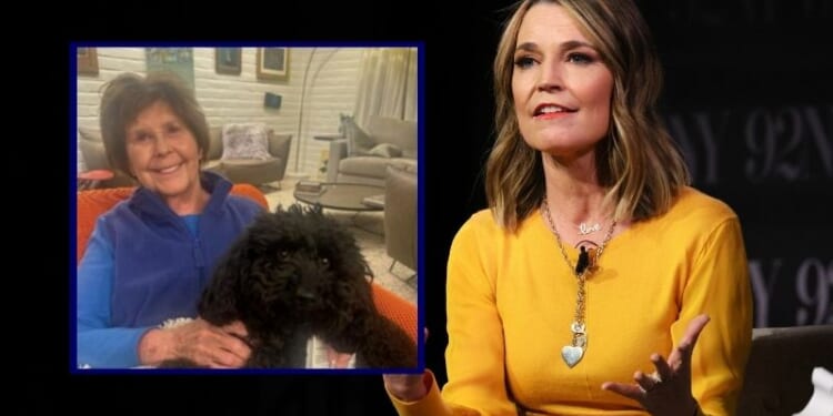 (Background): Savannah Guthrie speaks onstage during Savannah Guthrie in Conversation with Hoda Kotb: Reflections on Faith at 92NY on February 22, 2024 in New York City. (Photo by Dia Dipasupil/Getty Images) / (L) Nancy Guthrie via FBI