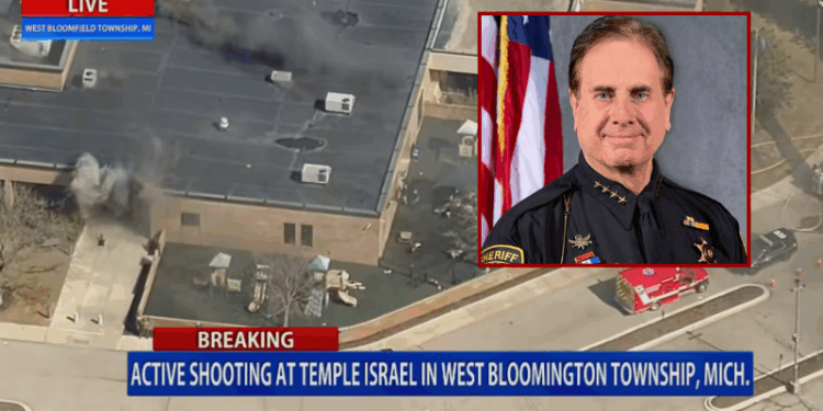 Suspect dead and security guard injured following reports of fire, active shooter situation at Temple Israel in West Bloomfield – One America News Network