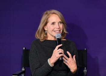 Katie Couric speaks onstage during Gracies Leadership Awards presented by the Alliance for Women in Media on Nov. 18, 2025, in New York City.