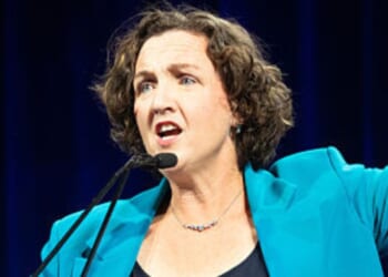 Former Rep. Katie Porter, now running for California governor, drew some hostile comments with her post about abuse allegations against Rep. Eric Swalwell.