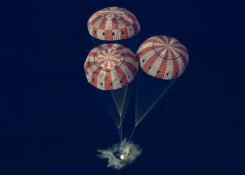 NASA’s Artemis II crew in their Orion spacecraft is back on Earth. They successfully completed a parachute-assisted splashdown in the Pacific Ocean off the coast of San Diego at 8:07 p.m. EDT (5:07 p.m. PDT). NASA