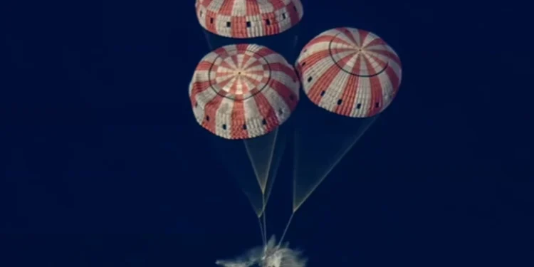 NASA’s Artemis II crew in their Orion spacecraft is back on Earth. They successfully completed a parachute-assisted splashdown in the Pacific Ocean off the coast of San Diego at 8:07 p.m. EDT (5:07 p.m. PDT). NASA
