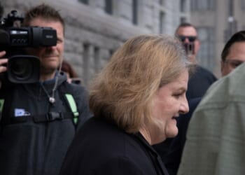 Milwaukee County Circuit Judge Hannah Dugan leaves the Milwaukee Federal Courthouse on May 15, 2025 in Milwaukee, Wisconsin.