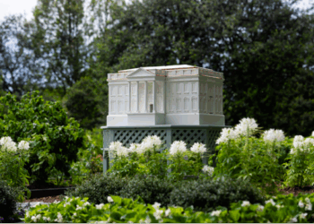 Photo of new White House beehive installed by First Lady Melania Trump (via: The White House; Andrea Hanks)