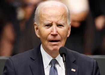 Former President Joe Biden, seen in a March 6 photo, made another embarrassing gaffe Tuesday.