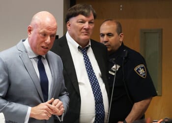 RIVERHEAD, NEW YORK - APRIL 8: Rex A. Heuermann pleads guilty in court on Wednesday to the murders of eight women during a 17-year killing spree on April 8, 2026 in Riverhead, New York. Heuermann, the 62-year-old man accused of being the Gilgo Beach serial killer, pleaded guilty to killing seven women mentioned in the indictment and admitted the killing of an eighth victim (Photo by James Carbone - Pool/Getty Images)