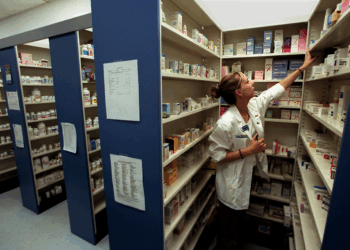 Image of a pharmacist at work