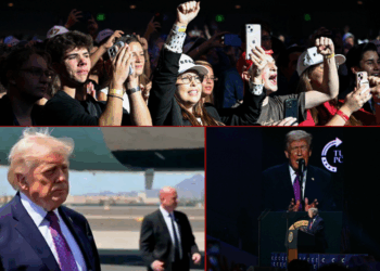 Trump speaks to reporters upon arrival in Phoenix before TPUSA event – One America News Network