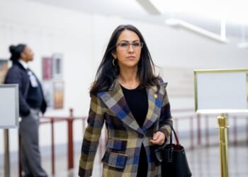 Rep. Lauren Boebert arrives at the U.S. Capitol Building on Dec. 10, 2025, in Washington, D.C.