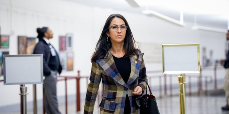 Rep. Lauren Boebert arrives at the U.S. Capitol Building on Dec. 10, 2025, in Washington, D.C.