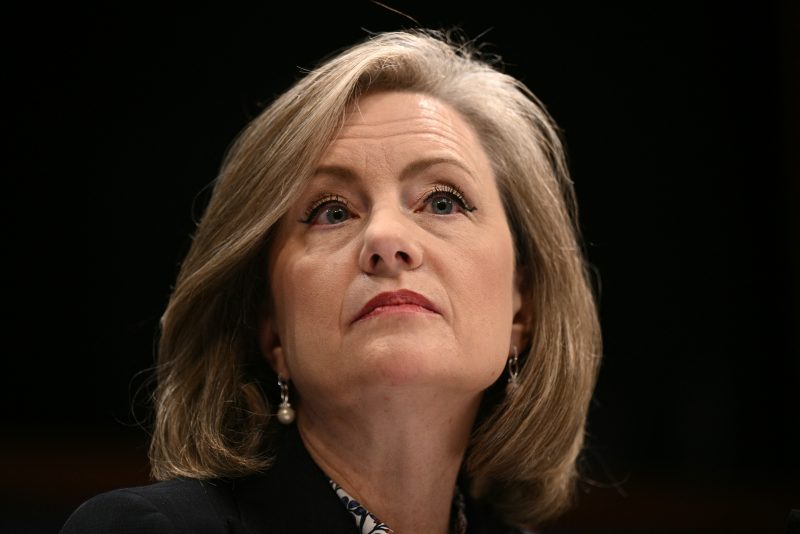 Kristin Robbins, Republican member of the Minnesota House of Representatives, testifies during a House Oversight Committee hearing titled "Oversight of Fraud and Misuse of Federal Funds in Minnesota," on Capitol Hill in Washington, DC, on January 7, 2026. The Trump administration in recent months has latched onto news of a large-scale public benefit fraud scandal to carry out immigration raids and harsher policies targeting Minnesota's large Somali migrant community. Federal charges have been filed against 98 people accused of embezzlement of public funds and -- as Attorney General Pam Bondi stressed on Monday -- 85 of the defendants are "of Somali descent." (Photo by Brendan SMIALOWSKI / AFP via Getty Images)